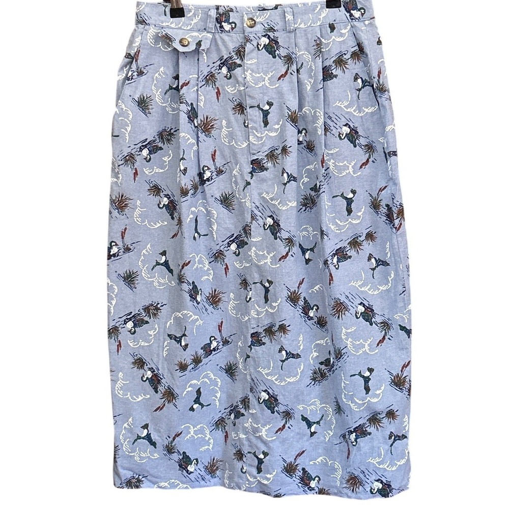 Vintage Selections by Manor House Duck Print Skirt Grandmacore Cottagecore 14